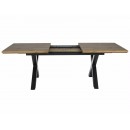 Стол обеденный SIGNAL XAVIERO II дуб артизан/черный 160-240/90